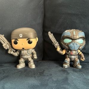 Gears of War 3 Marcus Fenix and Clayton Carmine Funko pop *no box*